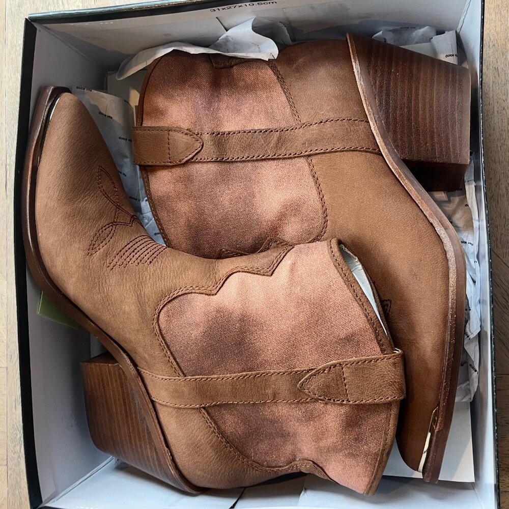 dolce vita chocolate leather boots